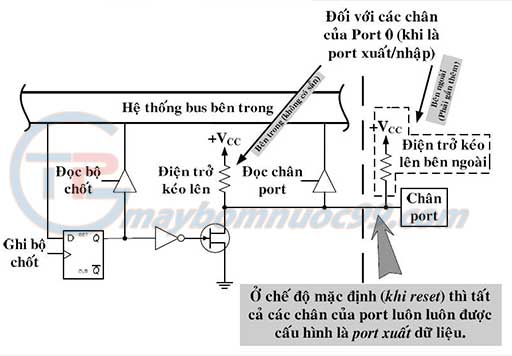 Cấu trúc bên trong của các port xuất nhập