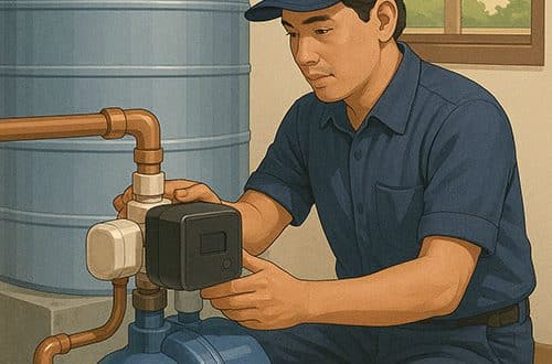 Lắp đặt máy bơm nước tăng áp cho gia đình
