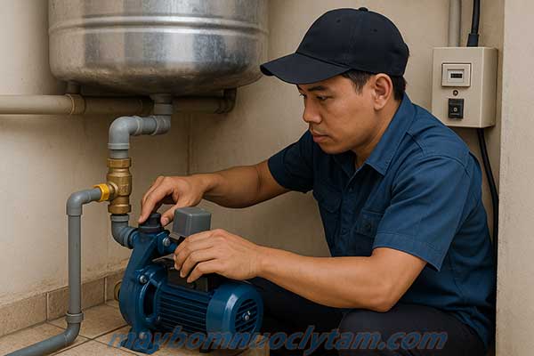 Lưu ý kỹ thuật khi lắp đặt máy bơm tăng áp