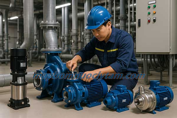 Các dòng máy bơm nước công nghiệp thông dụng