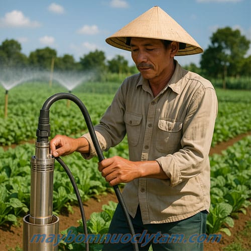 Lắp đặt máy bơm nước giếng khoan