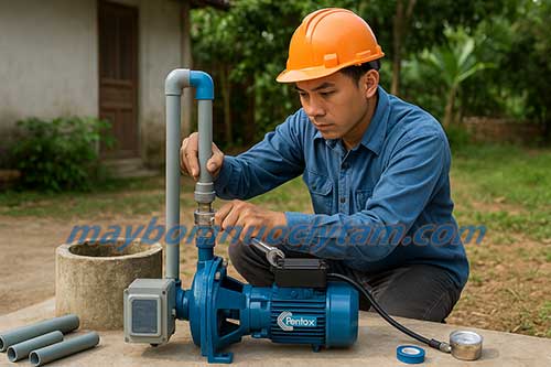 Lưu ý kỹ thuật khi lắp đặt máy bơm hút sâu