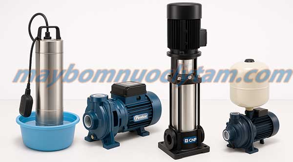 So sánh máy bơm chìm với các dòng máy bơm khác