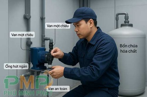 Lưu ý kỹ thuật lắp đặt máy bơm định lượng hóa chất