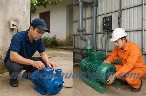 Máy bơm điện 1 pha và 3 pha