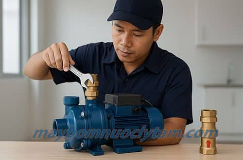 Lắp đặt van một chiều cho máy bơm nước