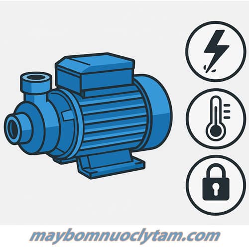 Máy bơm có hệ thống bảo vệ quá tải